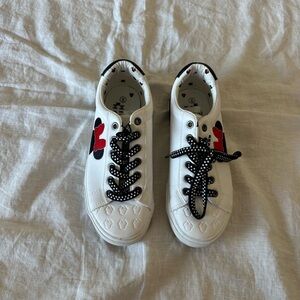 Minnie Mouse  White and Black Shoes